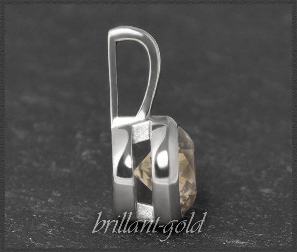 Brillant 585 Gold Gleiter 0,72ct, cognac, VS2